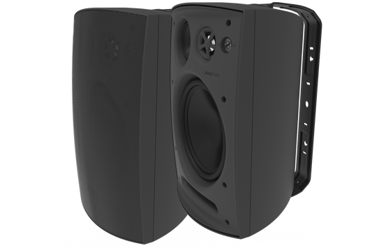 Adept Audio IO80B 8" Black 3-Way Surface-Mount Indoor/Outdoor Speakers