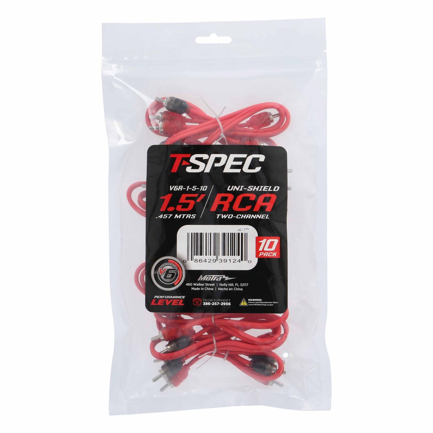 V6 2-Channel RCA Cable | 1.5 ft.