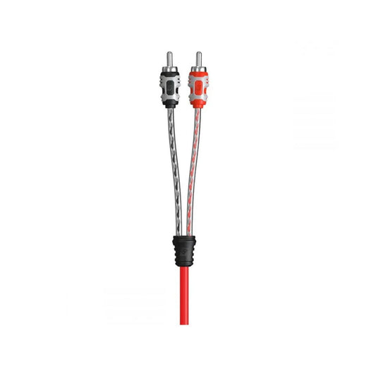 1Ft 2-Channel Dual Twisted RCA Cable w/Dual Molded Ends - RV1