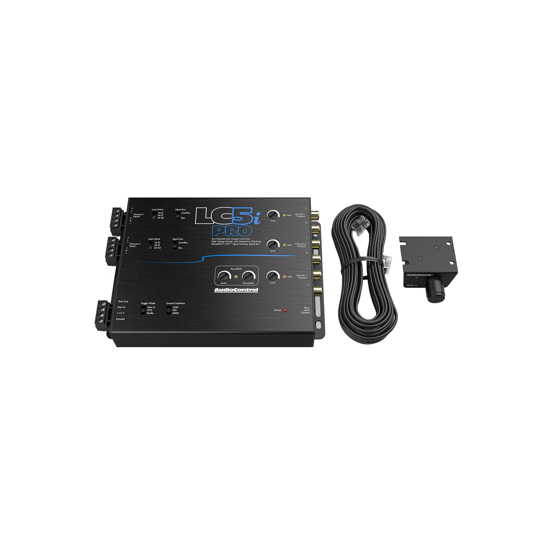 LC5iPRO 5-Channel Line Output Converter w/AccuBASS & ACR-1 Remote