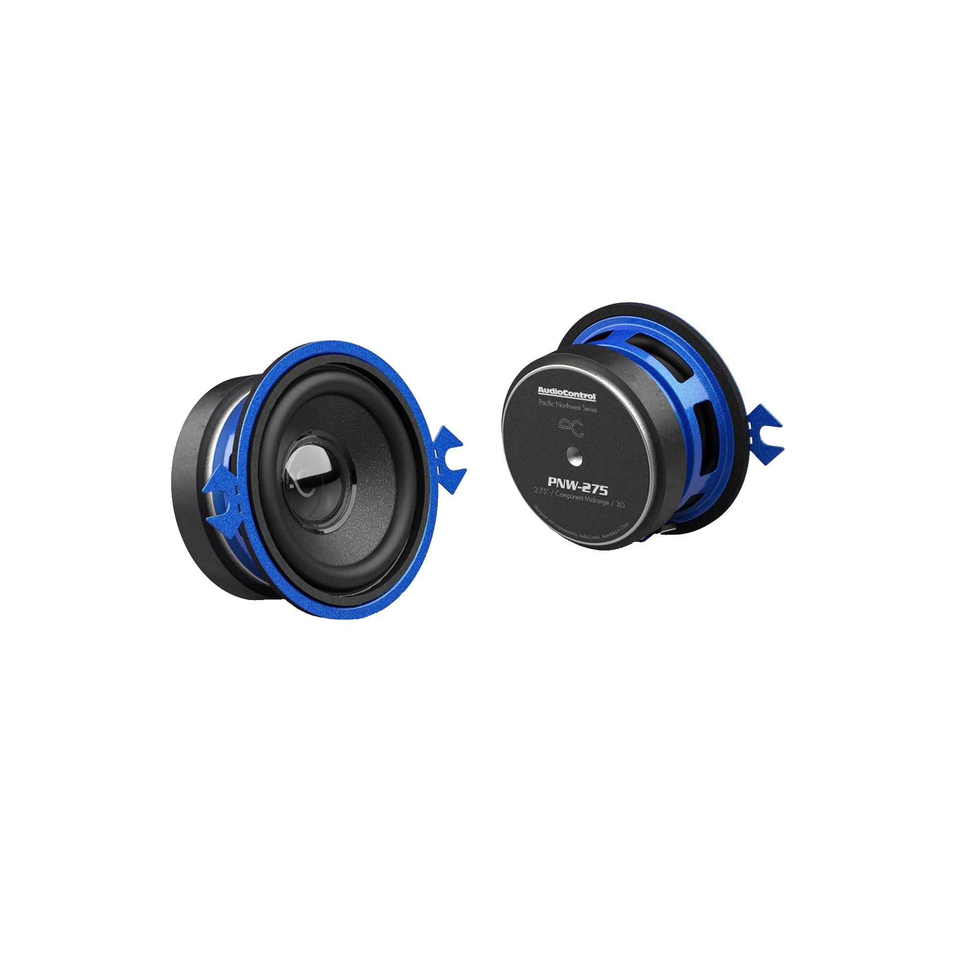 PNW-275 2.75" Component Midrange Speakers, 25W RMS, 3 Ohms (Pair)
