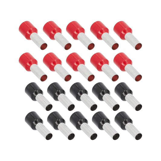 Ferrules Refill Pack | 8GA | Red/Black | 20 Piece