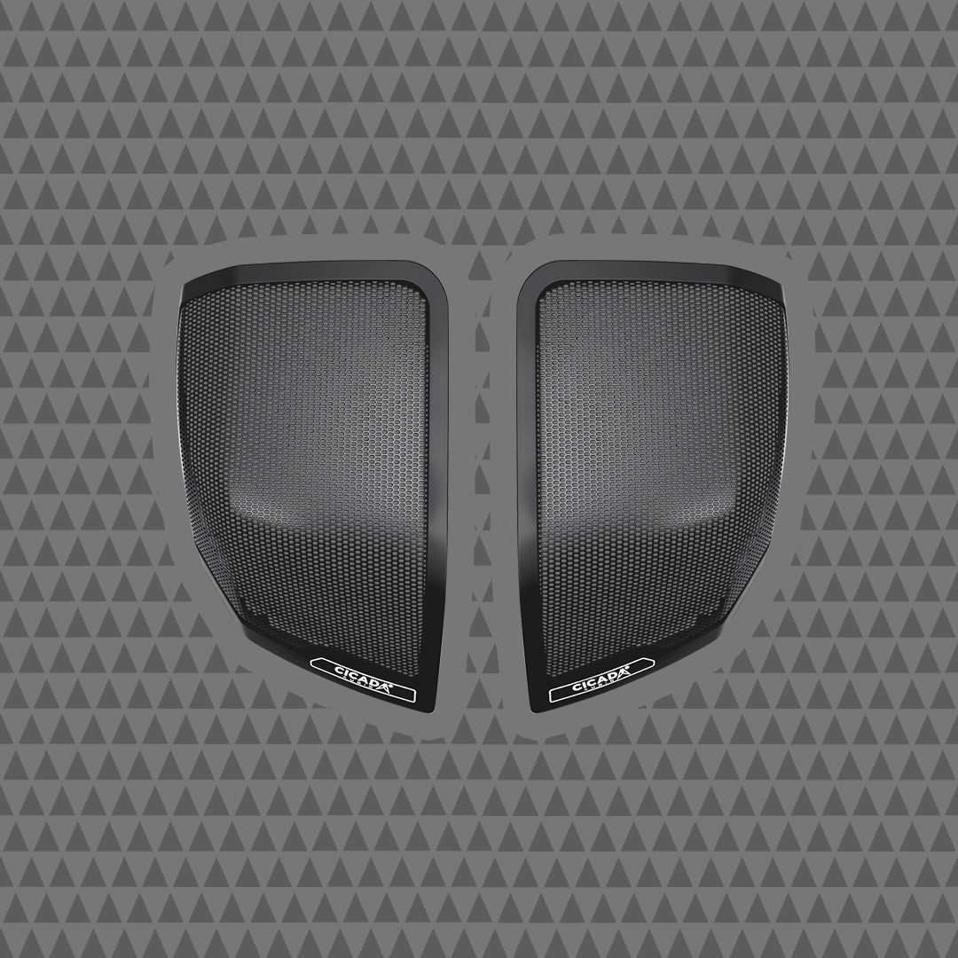 2024+ Rear Saddlebag OEM Style Lid Grills- Cicada Audio Branded (Grills Only)
