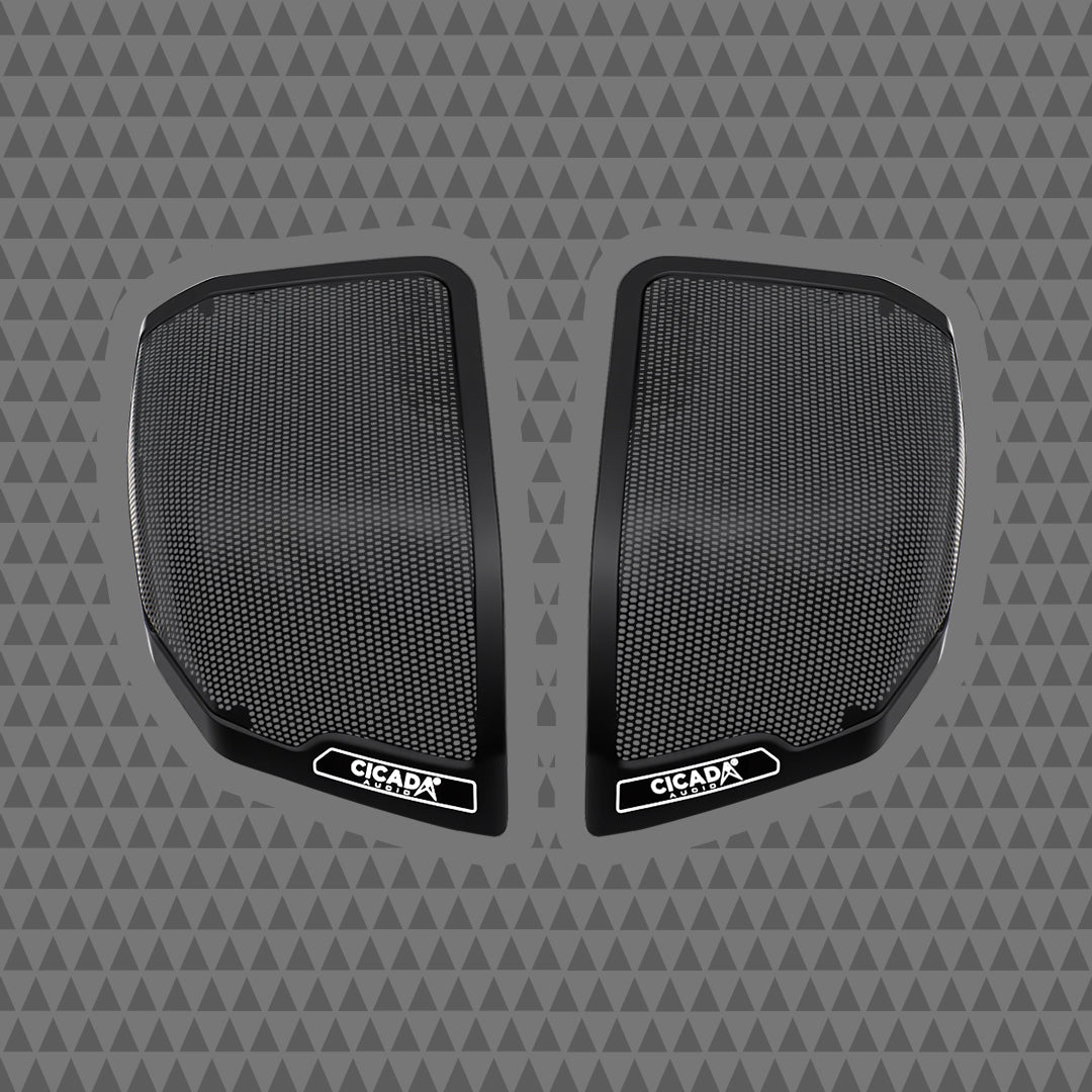 2024+ Rear Saddlebag OEM Style Lid Grills- Cicada Audio Branded (Grills Only)