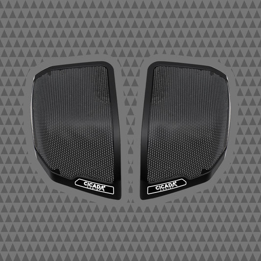 2024+ Rear Saddlebag OEM Style Lid Grills- Cicada Audio Branded (Grills Only)