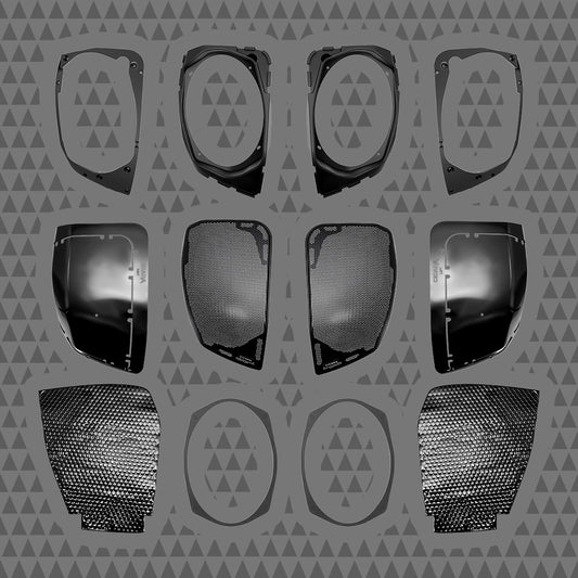 2024+ H-D® SADDLEBAG LID 6×9-INCH CUT-IN MOUNTING KIT