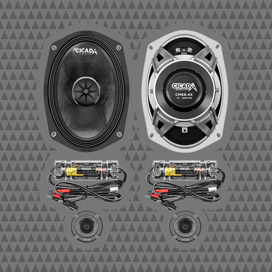 2024+ 6X9-INCH MID-BASS COMPONENT SPEAKER KIT – 4Ω