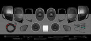 500w 4CH AMPLIFIER &amp; 4 PRO COAXIAL HORN SPEAKER H-D® ROAD GLIDE® COMPLETE SYSTEM