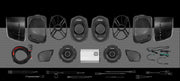 1400w 4CH DSP AMPLIFIER &amp; 4 PRO COAXIAL HORN SPEAKER H-D® ROAD GLIDE® COMPLETE SYSTEM