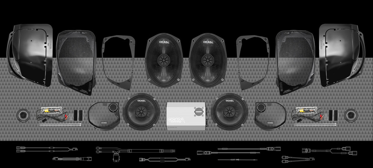 1400w 4CH DSP AMP &amp; 8 COMPONENT SPEAKER H-D® STREET GLIDE® COMPLETE SYSTEM