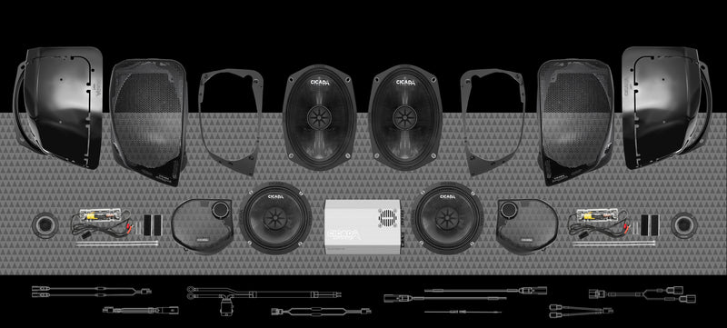 1400w 4CH DSP AMP &amp; 8 COMPONENT SPEAKER H-D® STREET GLIDE® COMPLETE SYSTEM
