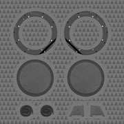 H-D® 2024+ 8-inch or 10-inch Mid-Bass Ring and Grills – Matched Pair