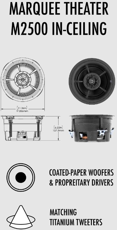 Origin Acoustics® Marquee 10" In-Ceiling Speaker