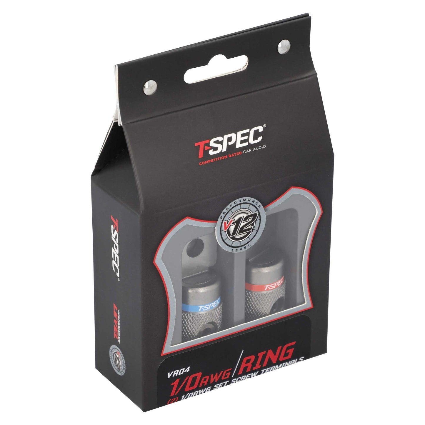 V12 Heavy Duty Set Screw Ring Terminal | 1/0 AWG | 2 Pack