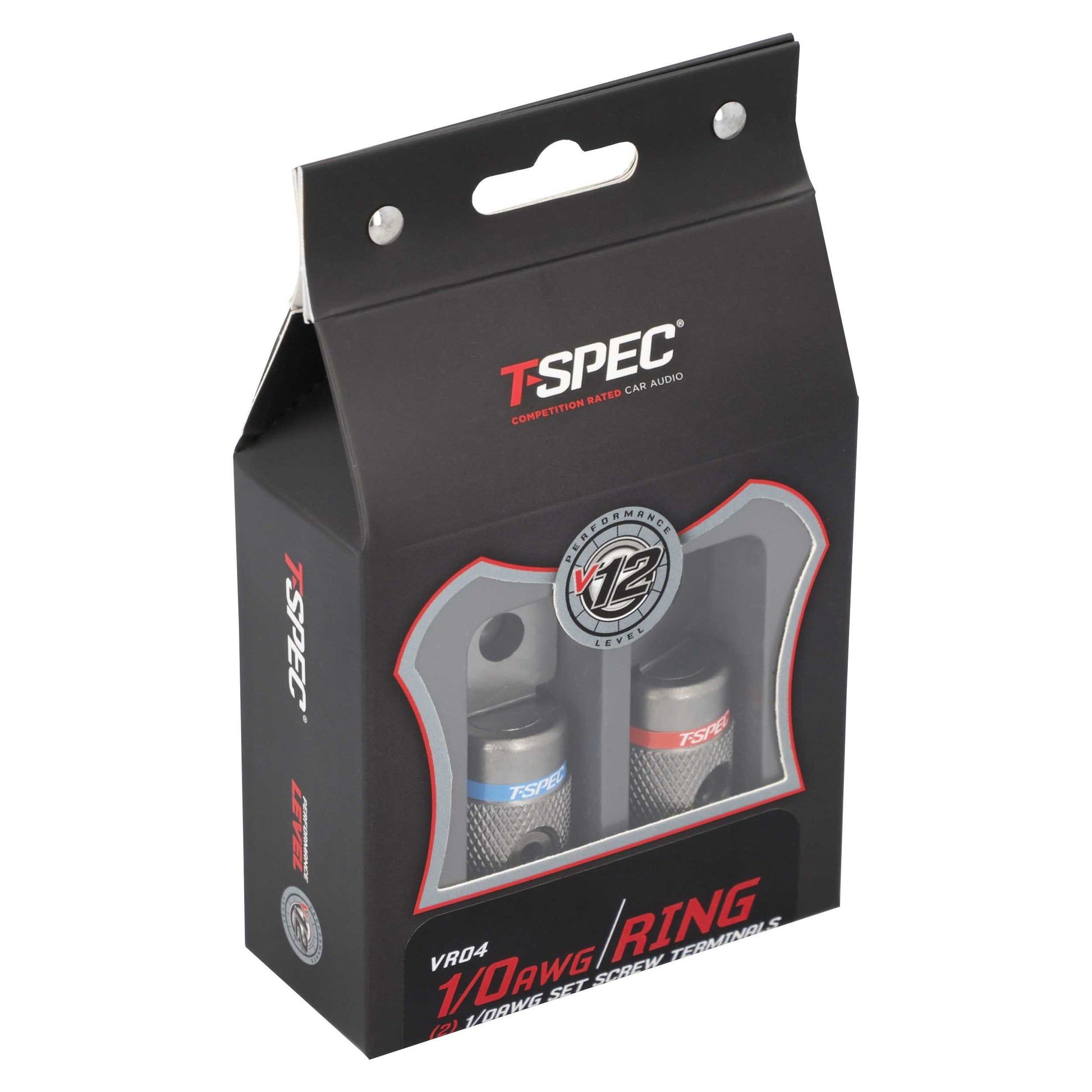 V12 Heavy Duty Set Screw Ring Terminal | 1/0 AWG | 2 Pack