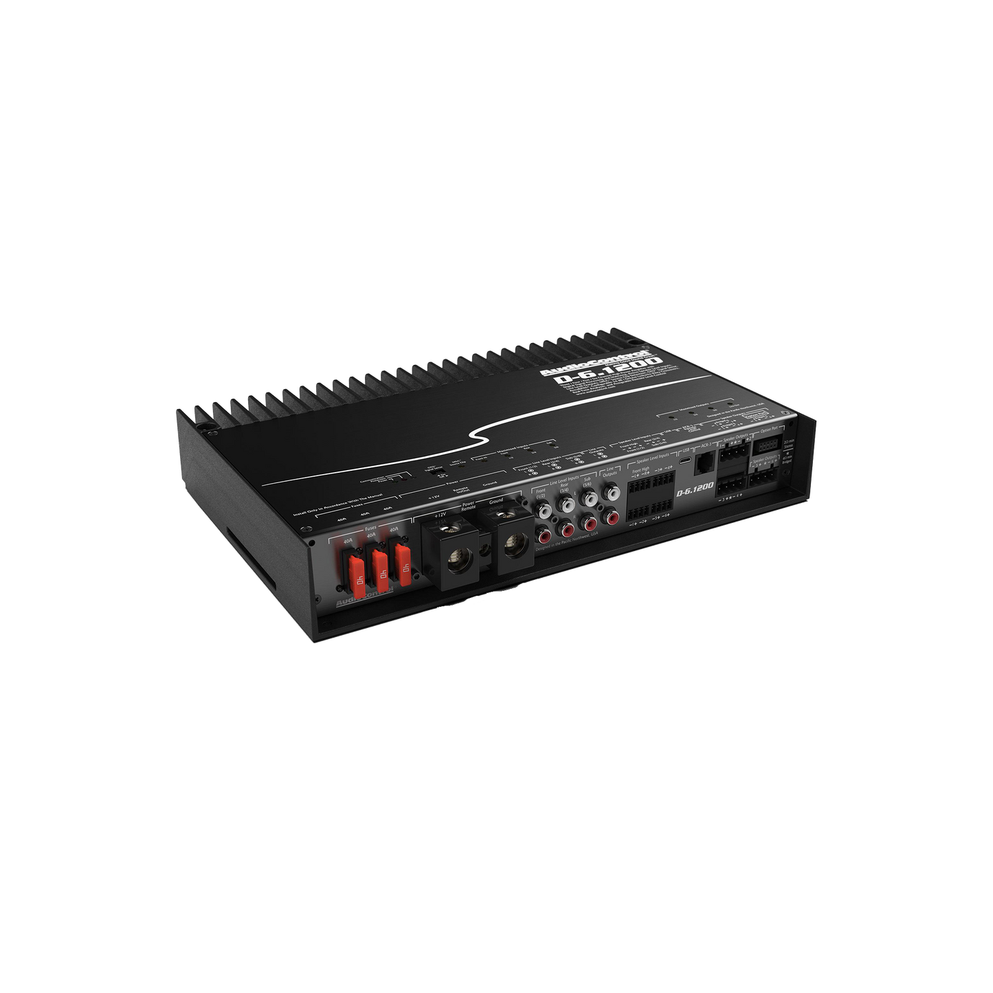 D-6.1200 High-Power 6-Channel DSP Matrix Amplifier w/AccuBASS