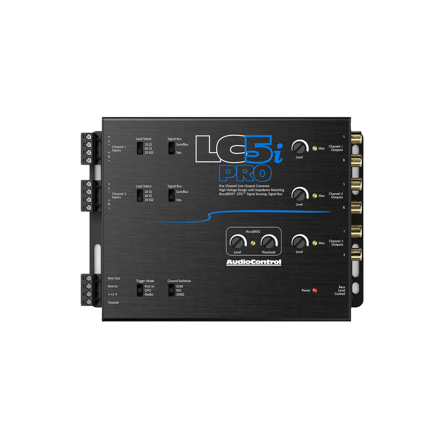 LC5iPRO 5-Channel Line Output Converter w/AccuBASS & ACR-1 Remote
