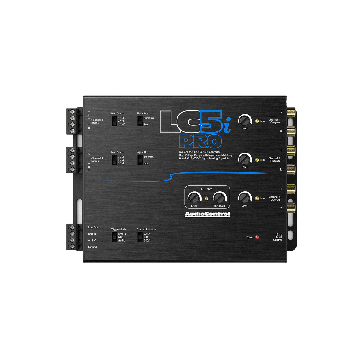 LC5iPRO 5-Channel Line Output Converter w/AccuBASS & ACR-1 Remote