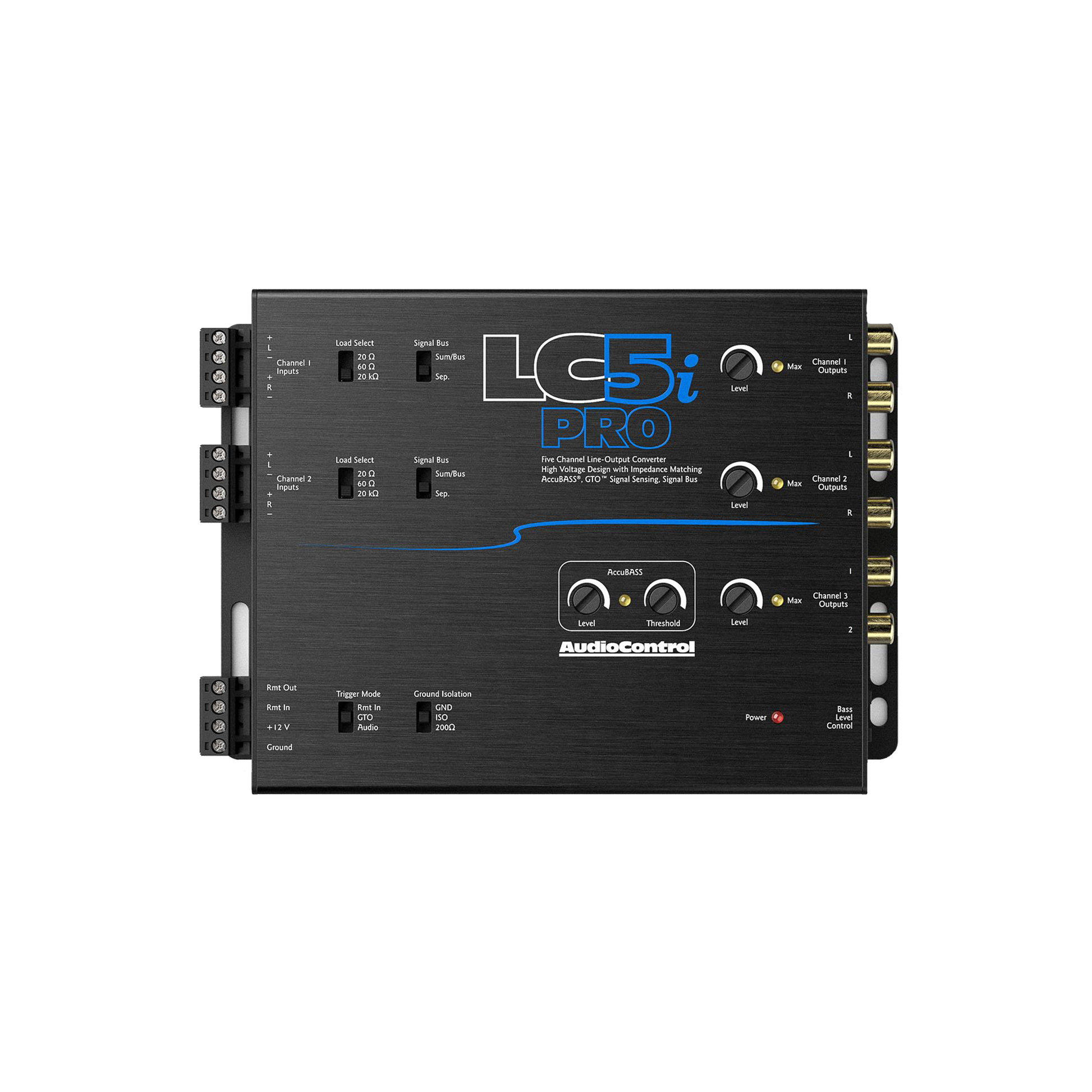 LC5iPRO 5-Channel Line Output Converter w/AccuBASS & ACR-1 Remote