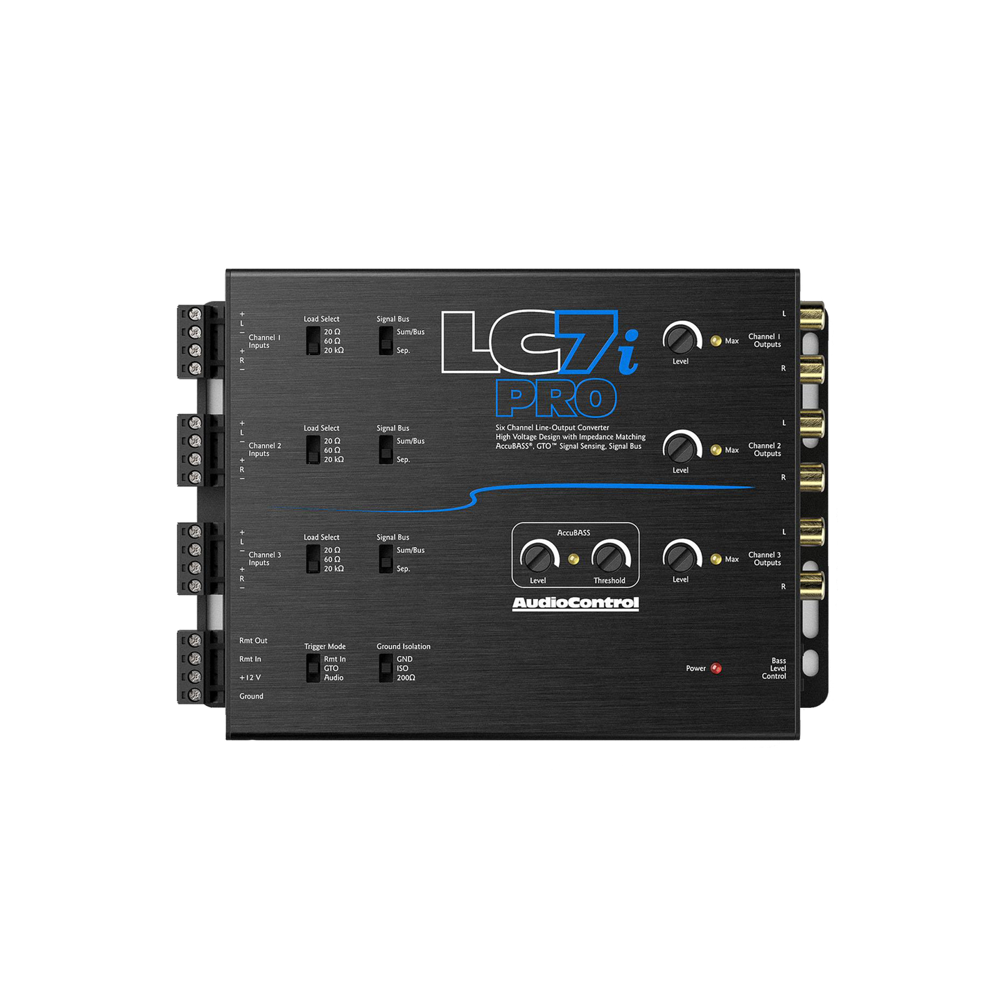 LC7iPRO 6-Channel Line Output Converter w/AccuBASS & ACR-1 Remote