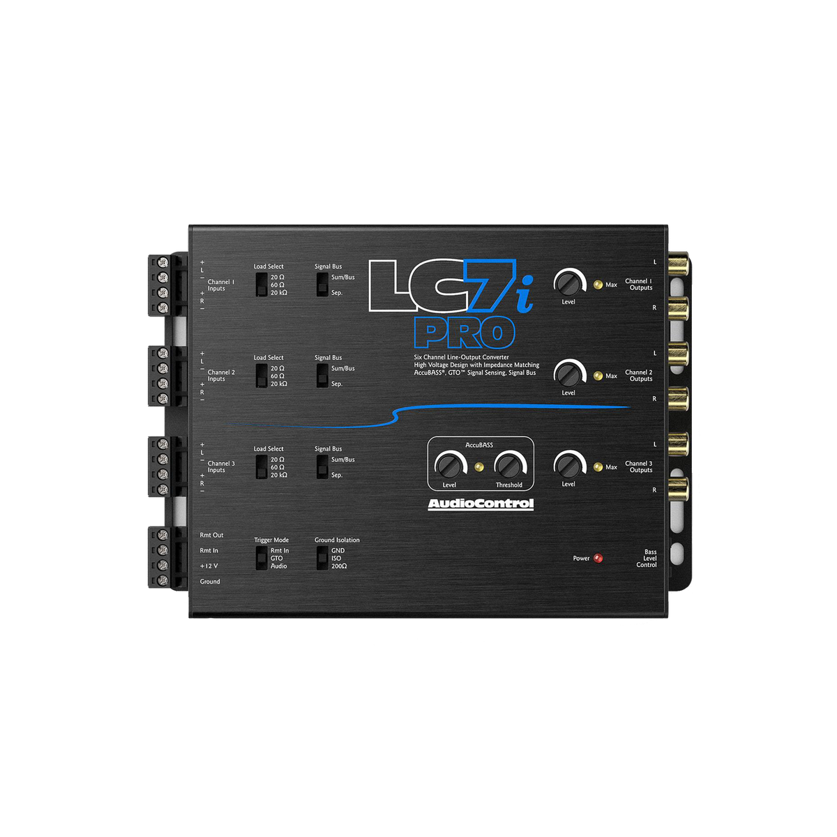LC7iPRO 6-Channel Line Output Converter w/AccuBASS & ACR-1 Remote