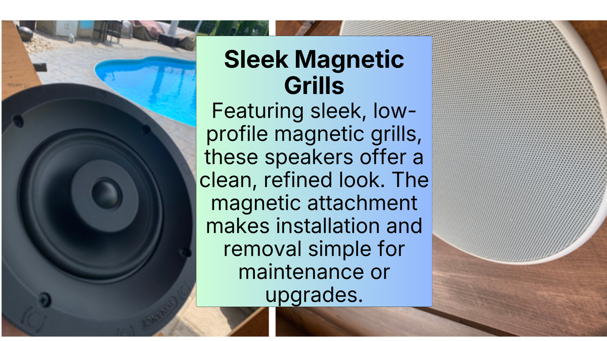 Architectural speaker and paintable grille detail