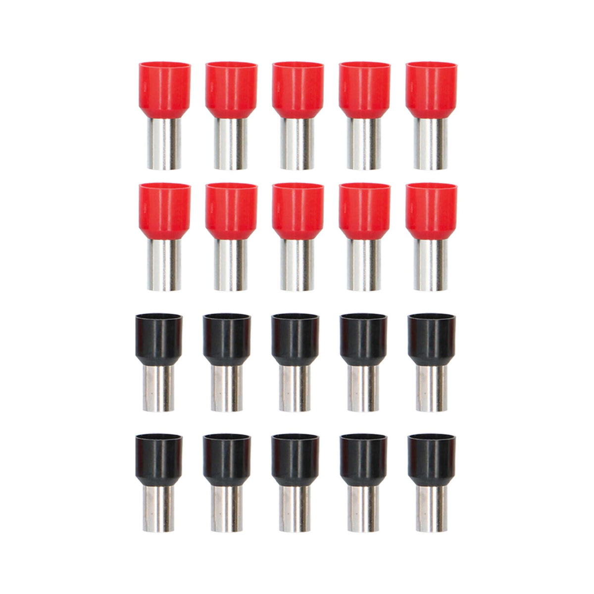 Ferrules Refill Pack | 4GA | Red/Black | 20 Piece