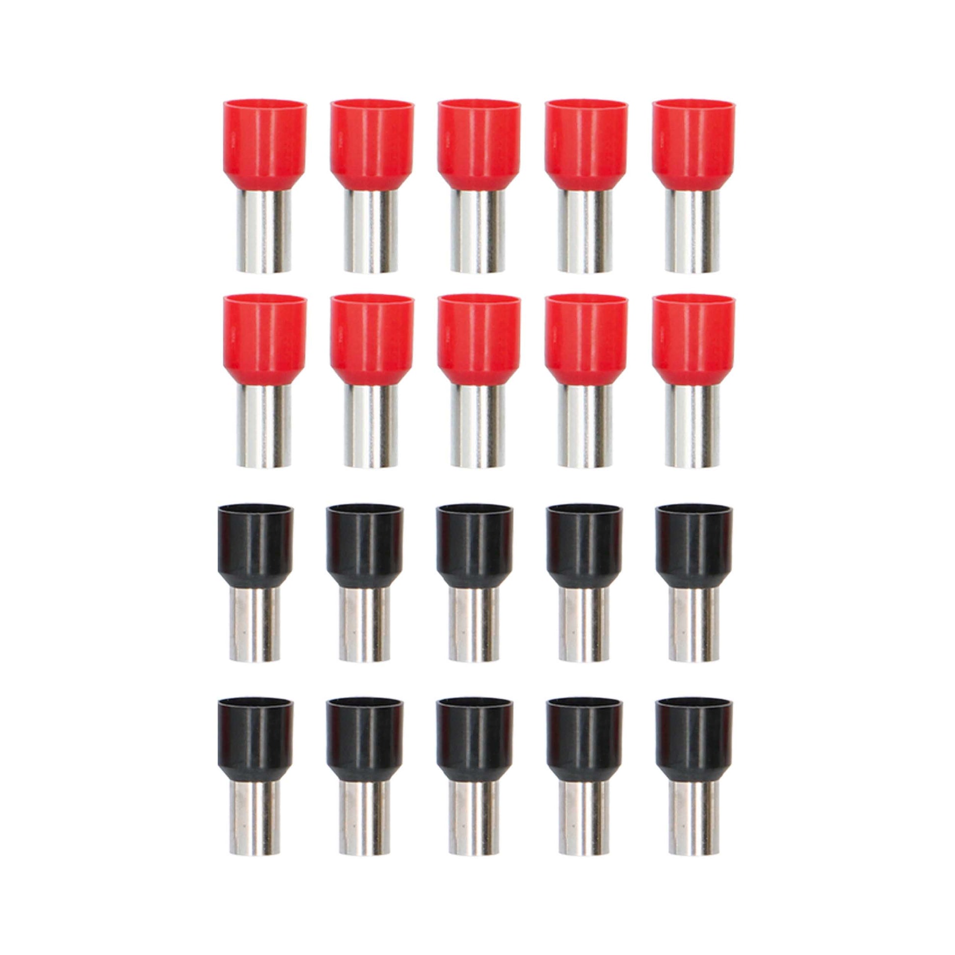 Ferrules Refill Pack | 4GA | Red/Black | 20 Piece