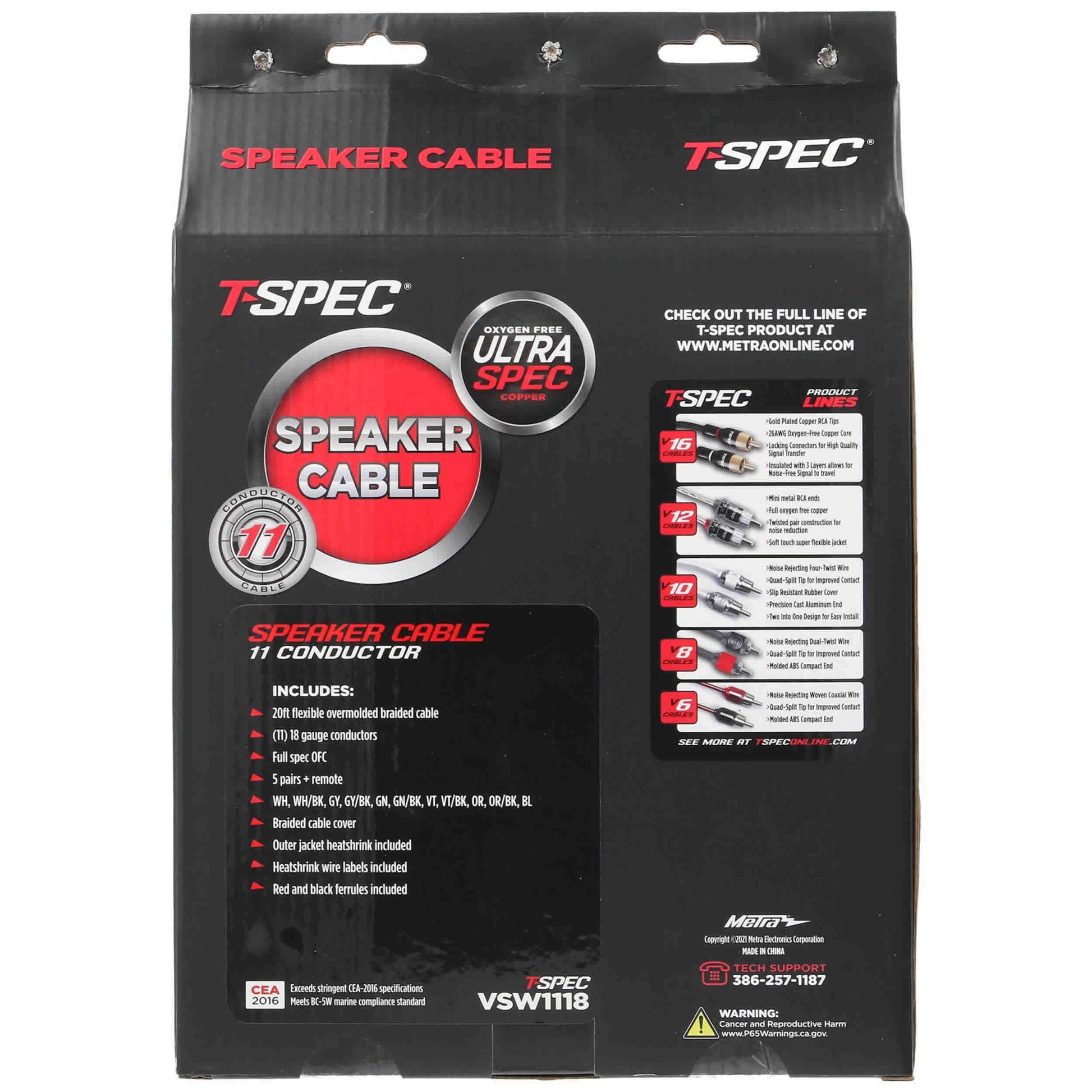 Speaker Wire Kit | 11 Conductor | 18 GA | 20 ft.
