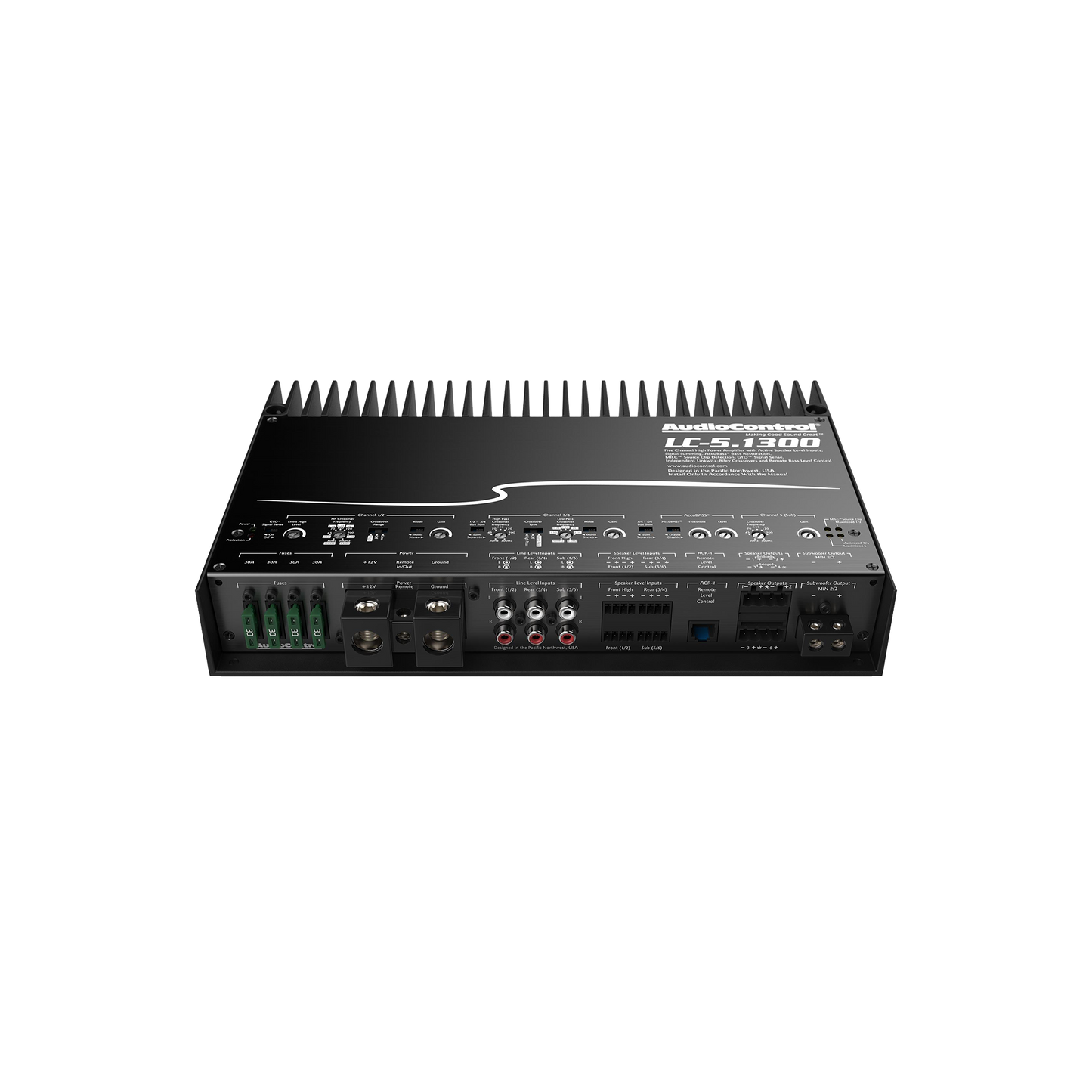 LC-5.1300 High-Power 5-Channel or 3-Channel Amplifier w/AccuBASS