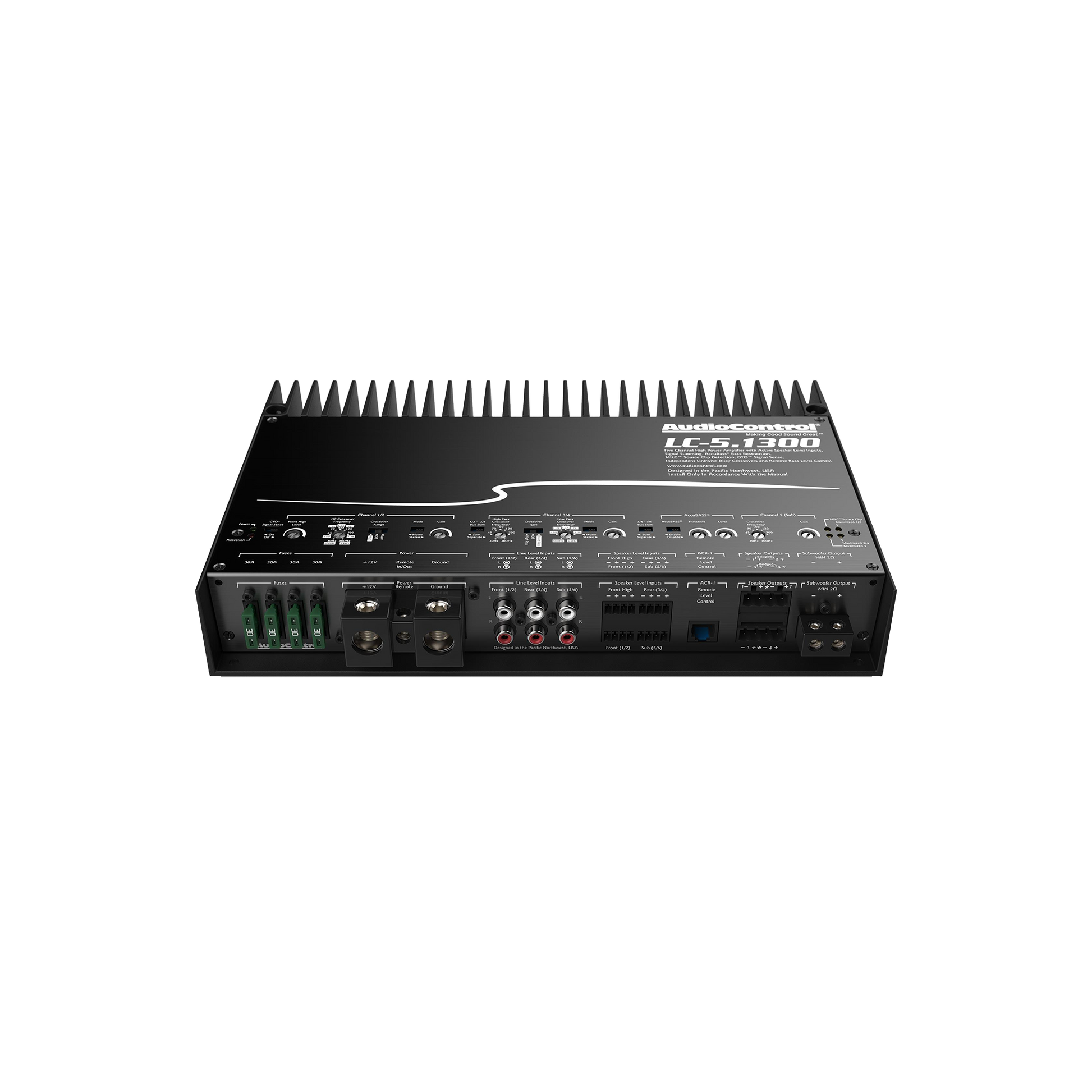 LC-5.1300 High-Power 5-Channel or 3-Channel Amplifier w/AccuBASS