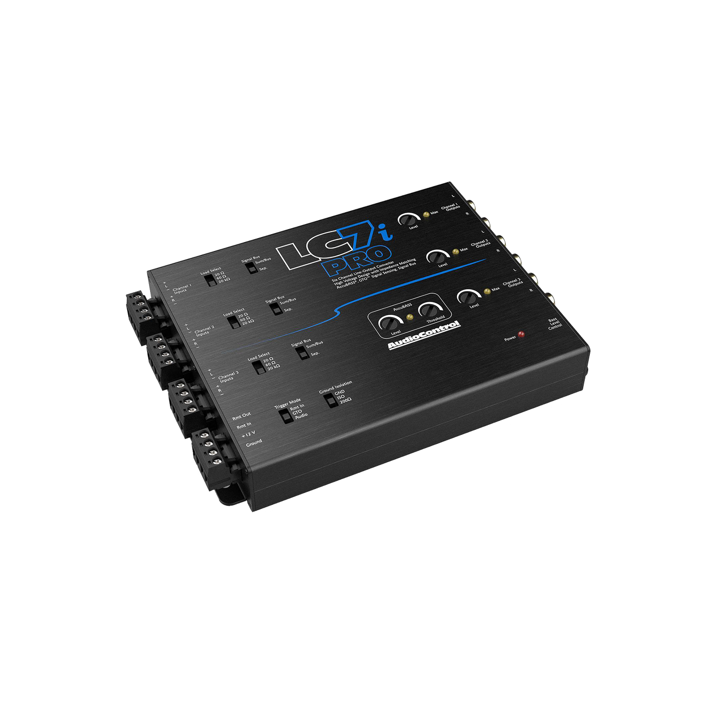 LC7iPRO 6-Channel Line Output Converter w/AccuBASS & ACR-1 Remote