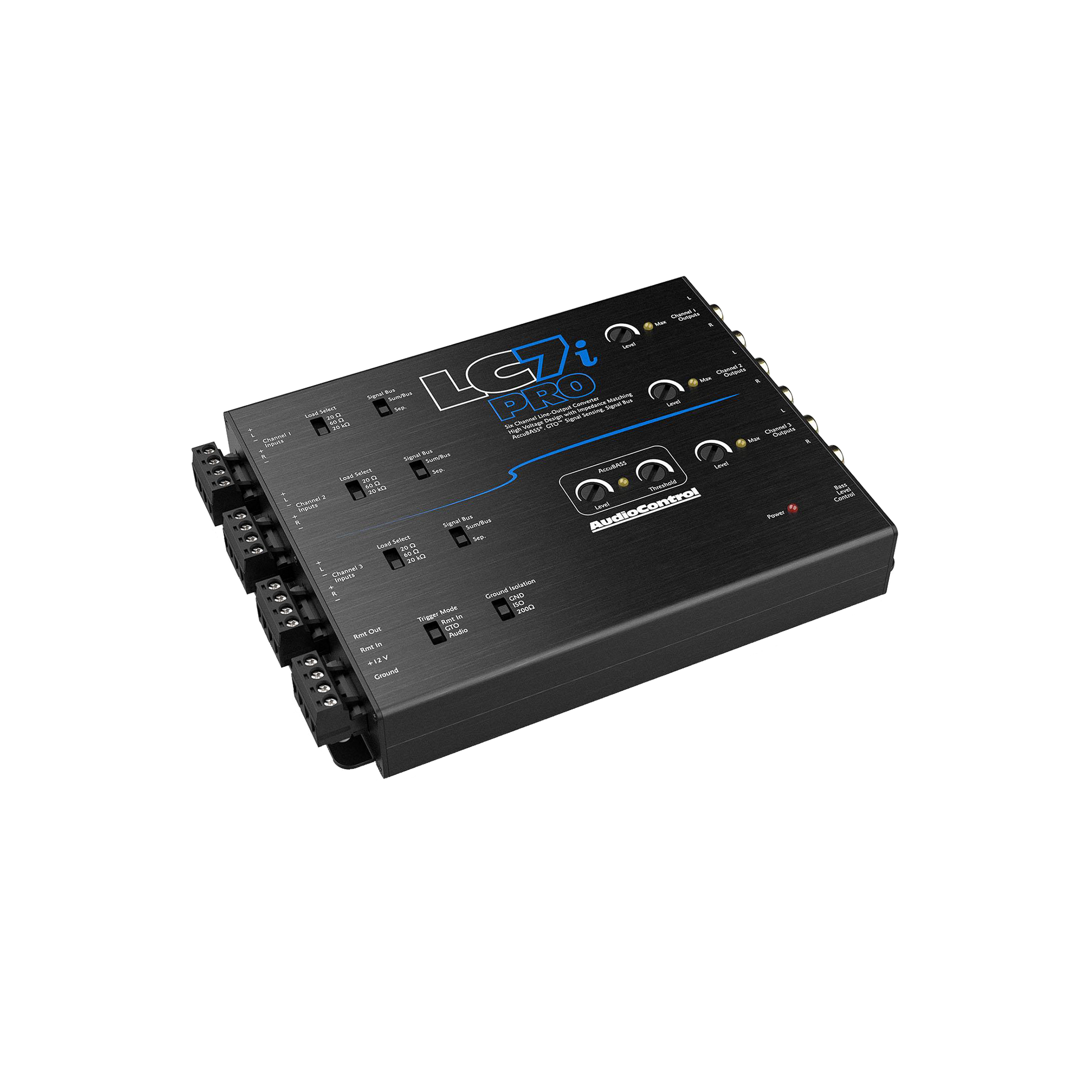 LC7iPRO 6-Channel Line Output Converter w/AccuBASS & ACR-1 Remote
