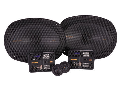 KS speakers with crossovers and tweeters.