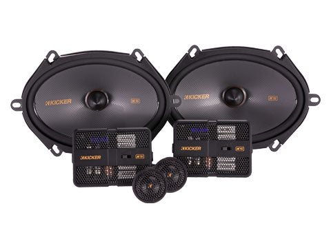 KS speakers with crossovers and tweeters.
