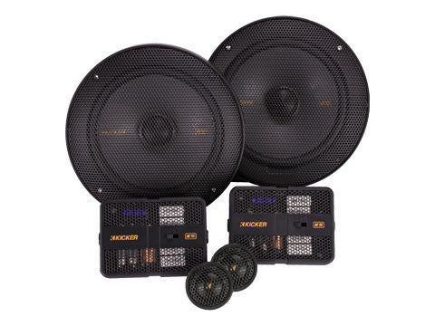 KS speakers with crossovers and tweeters.