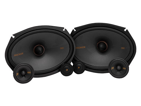 KSS369 woofer, midrange, and tweeter speakers.