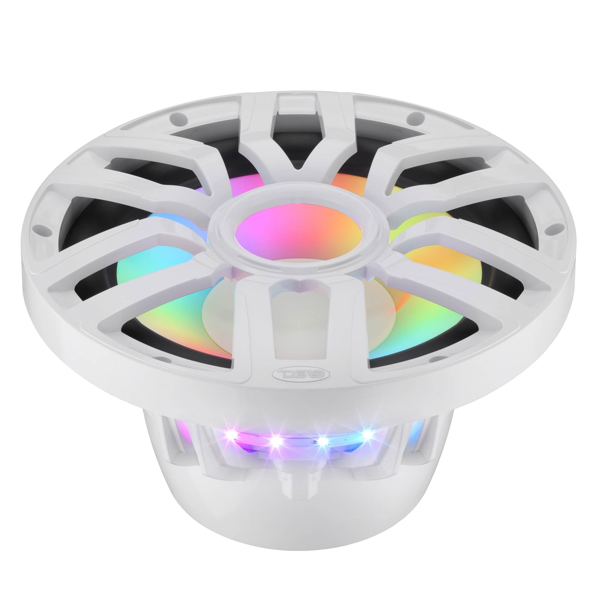 12” Marine Subwoofer with Hybrid Magnet Motor, Removable Grille and Digital LED Lights - 600W RMS 4-Ohm