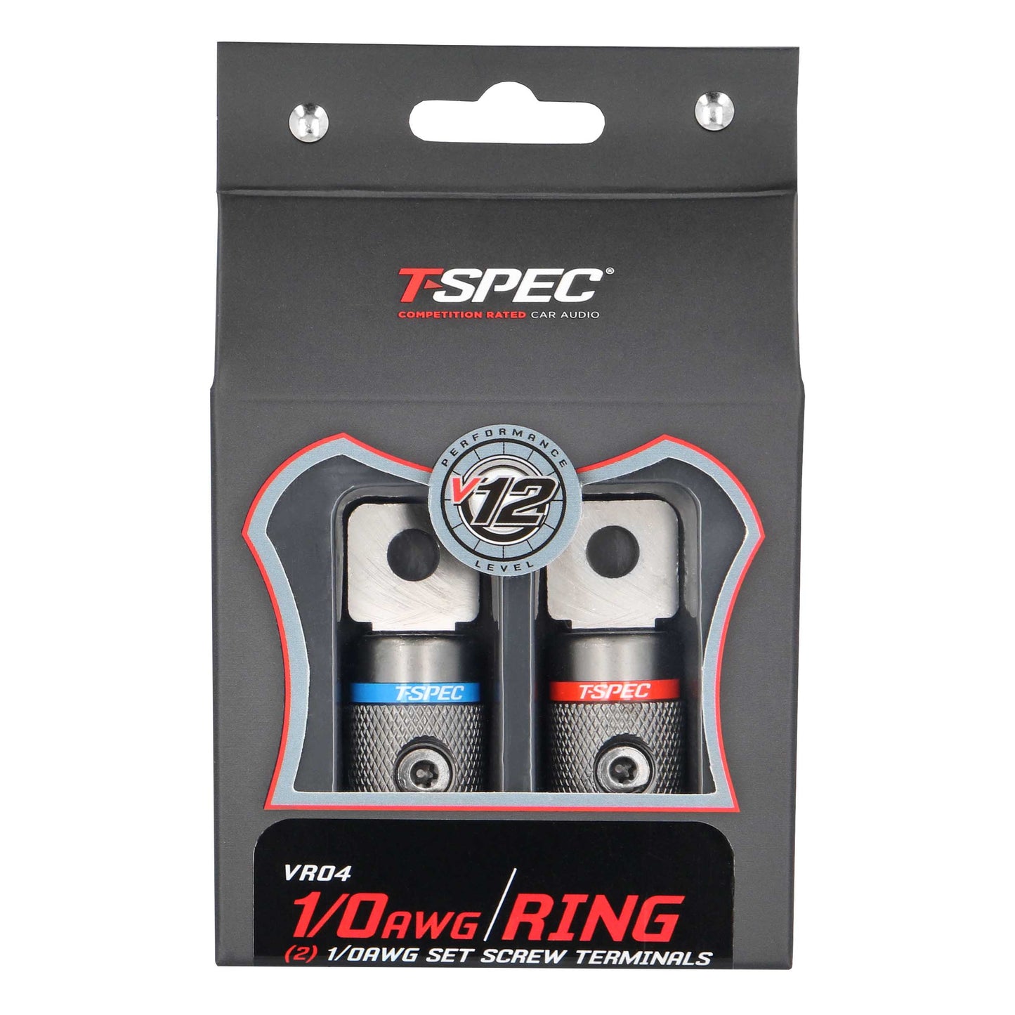 V12 Heavy Duty Set Screw Ring Terminal | 1/0 AWG | 2 Pack