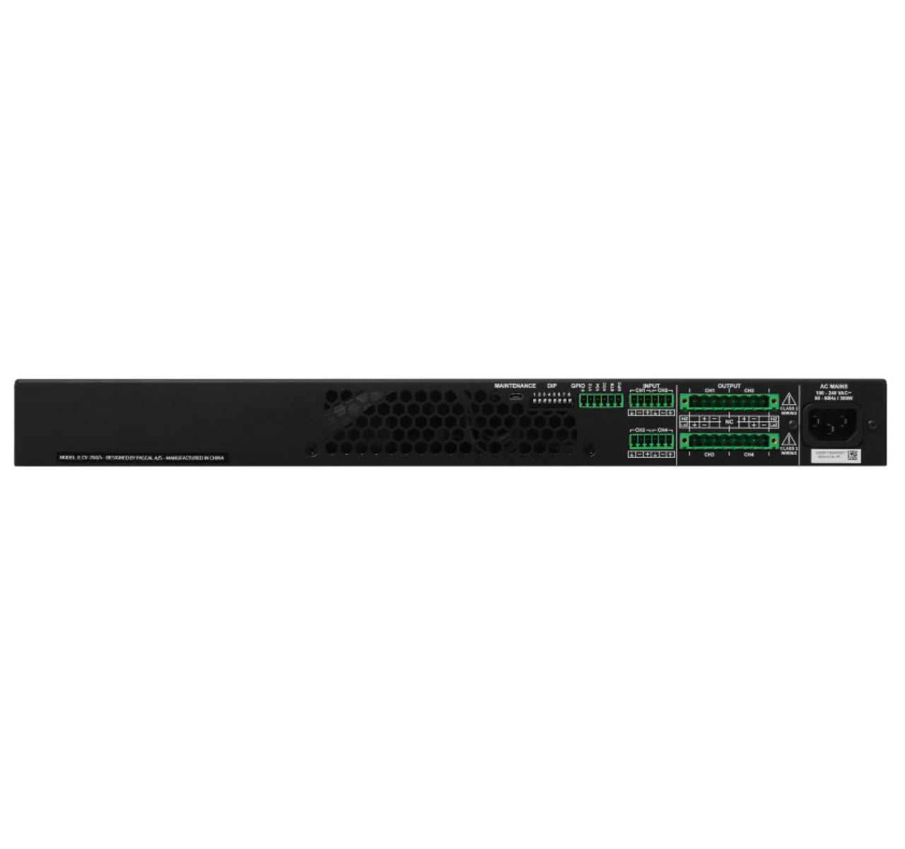 Blaze PowerZone 1004 4.0 Channel Amplifier in Black