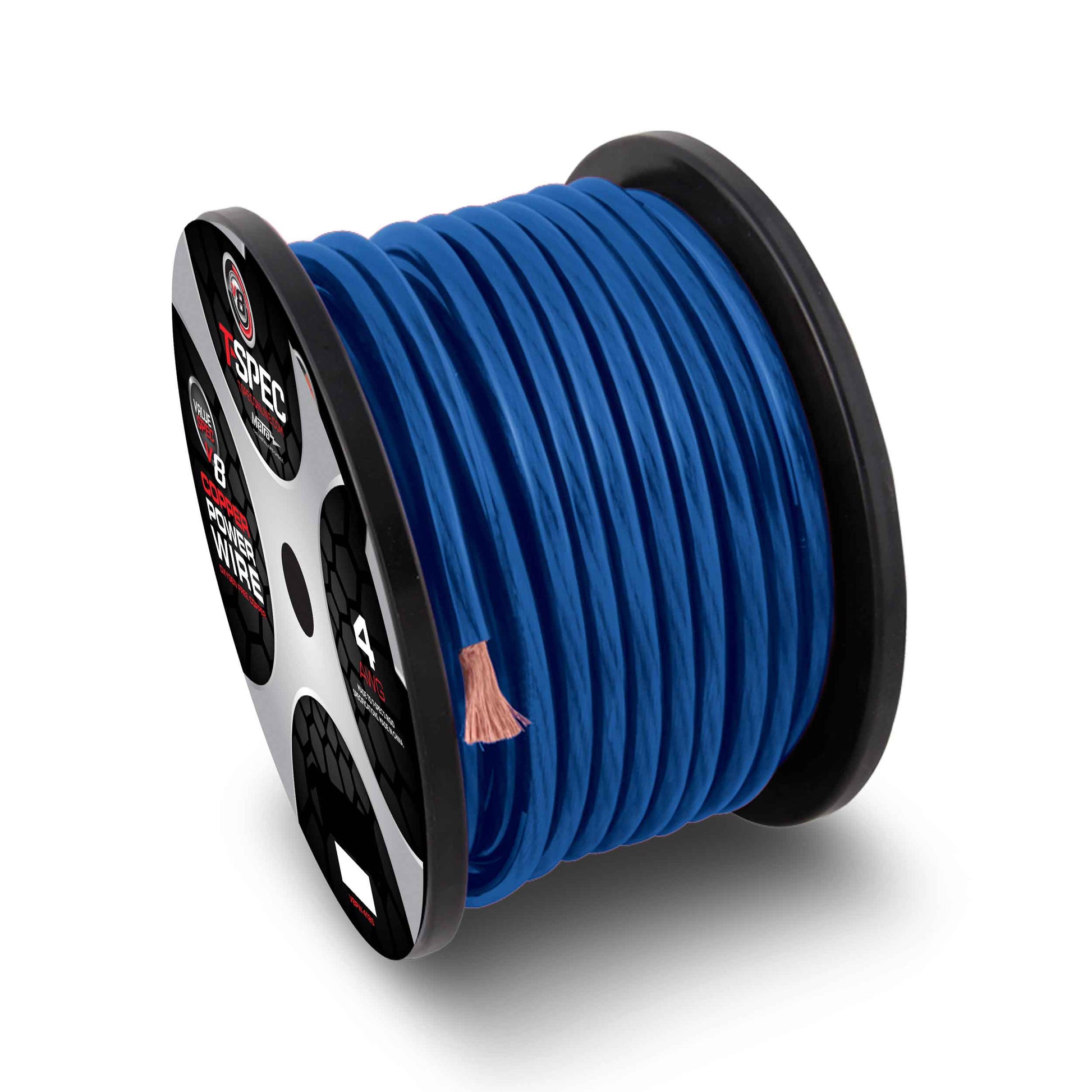 V8GT OFC Power Wire | 8 AWG | 250 ft. | Blue