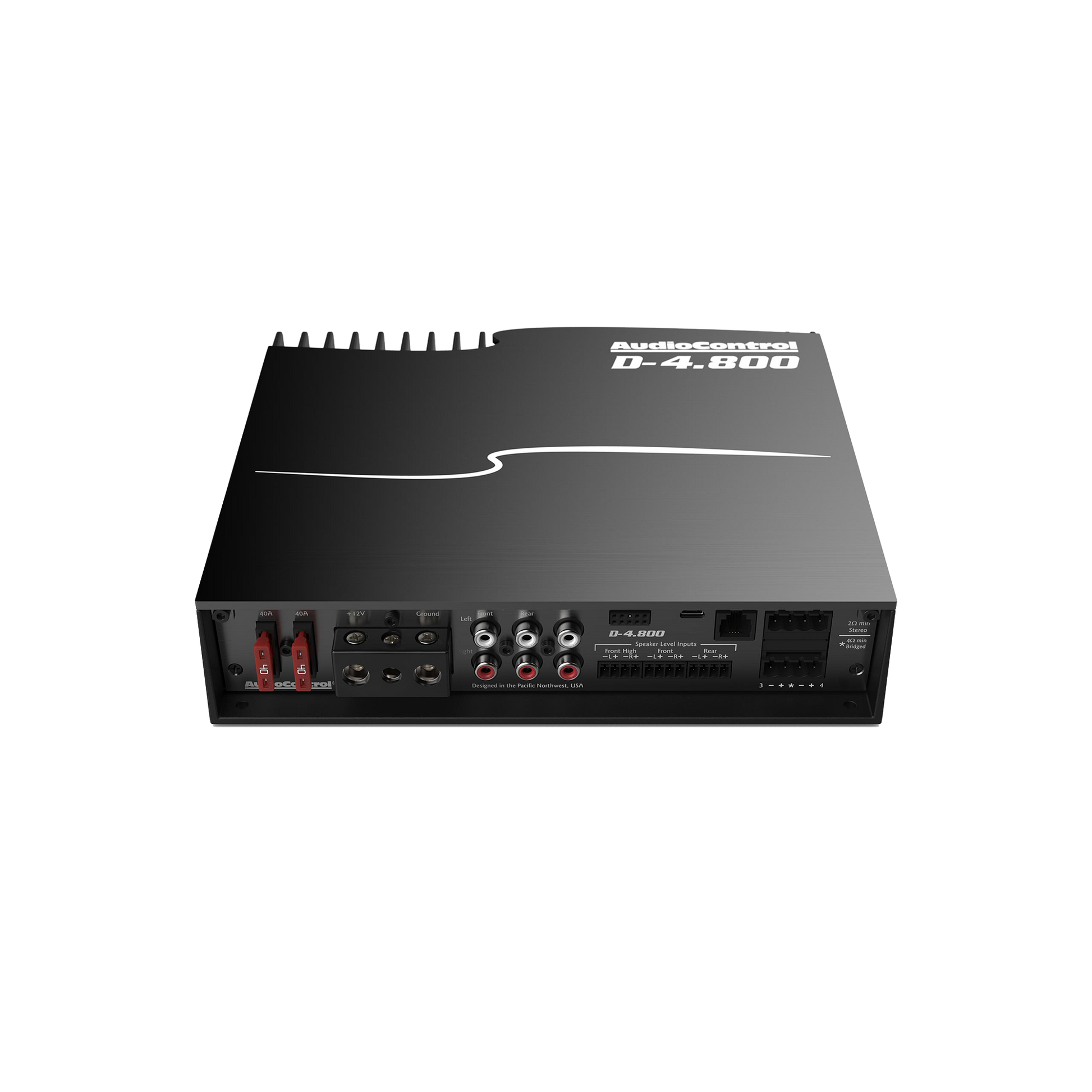 D-4.800 High-Power 4-Channel DSP Matrix Amplifier w/AccuBASS