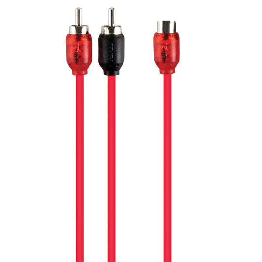 V6 2-Channel RCA Y Cable | 1 Female to 2 Male | 10 in. | 10 Pack