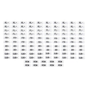 Speaker Wire Heat Shrink Label Refill Pack | 120 Piece