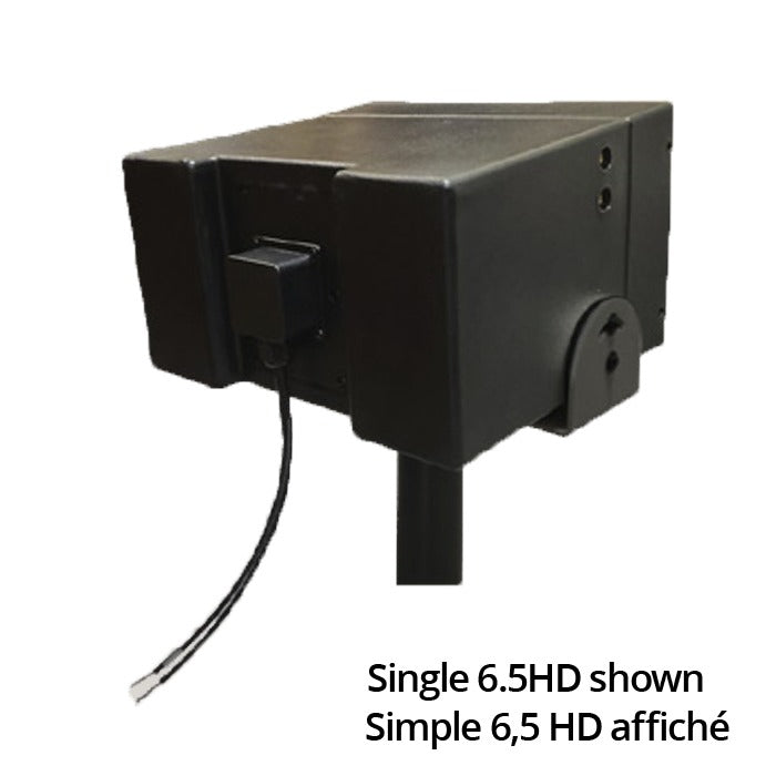 2x 6.5HD-Line Array Outdoor Landscape Spkrs 4ohm BLK w-Spike