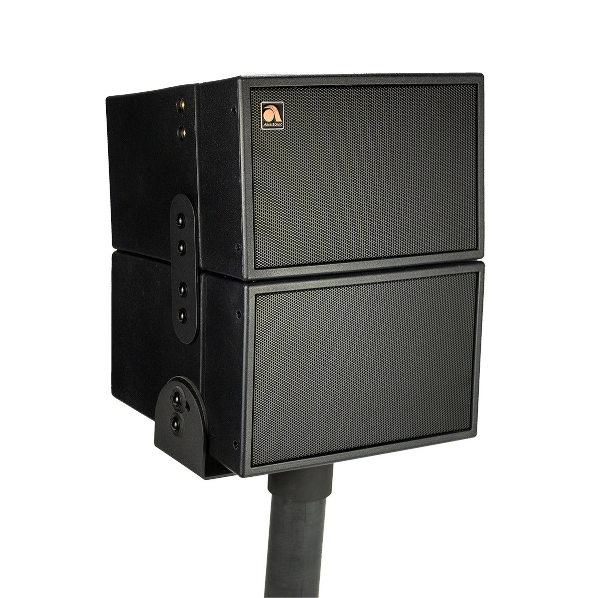 2x 6.5HD-Line Array Outdoor Landscape Spkrs 4ohm BLK w-Spike