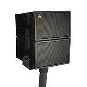 2x 6.5HD-Line Array Outdoor Landscape Spkrs 4ohm BLK w-Spike