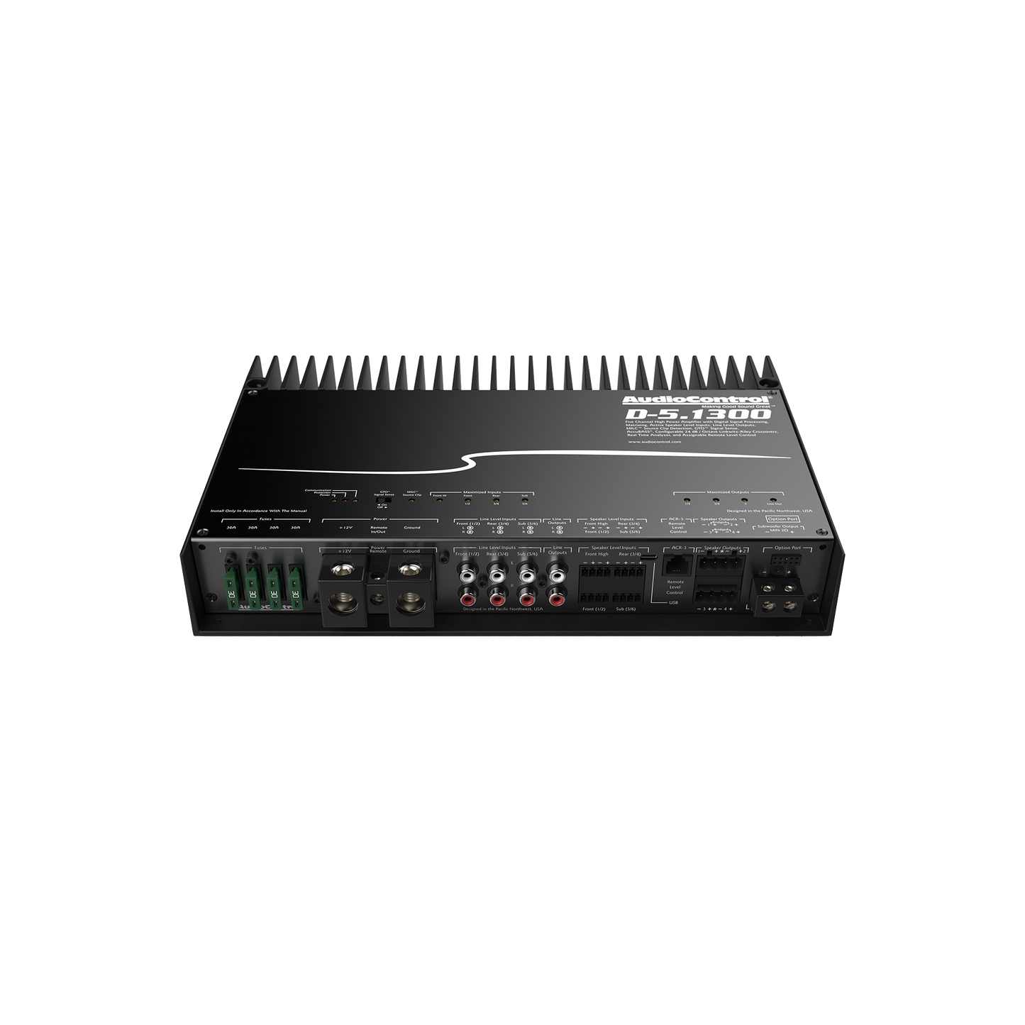 D-5.1300 High-Power 5-Channel DSP Matrix Amplifier w/AccuBass