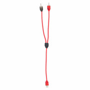 V6 2-Channel RCA Y Cable | 1 Female to 2 Male | 10 in