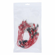 V6 1 Male to 2 Female 2-Channel RCA Y Cable | 10 in. | 10 Pack
